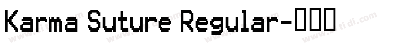 Karma Suture Regular字体转换